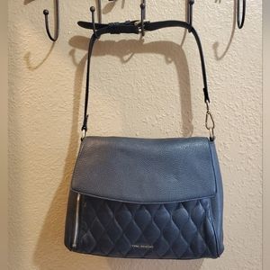 Vera Bradley Quilted Cara Convertible Handbag, HTF Black Quilted Cara